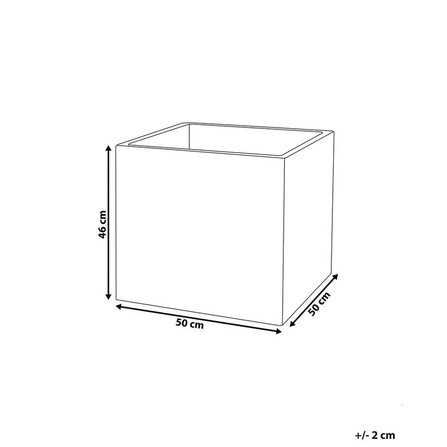 Beliani Vaso per piante en Ossido di Magnesio  PAROS  