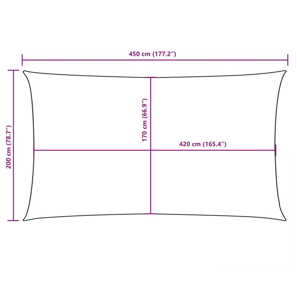 VidaXL Voile solaire  