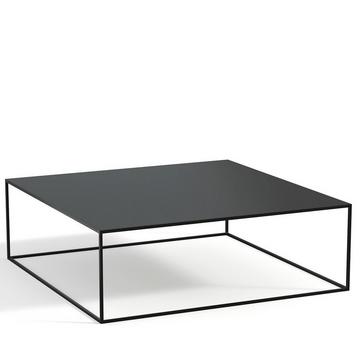 Table basse métal acier carrée