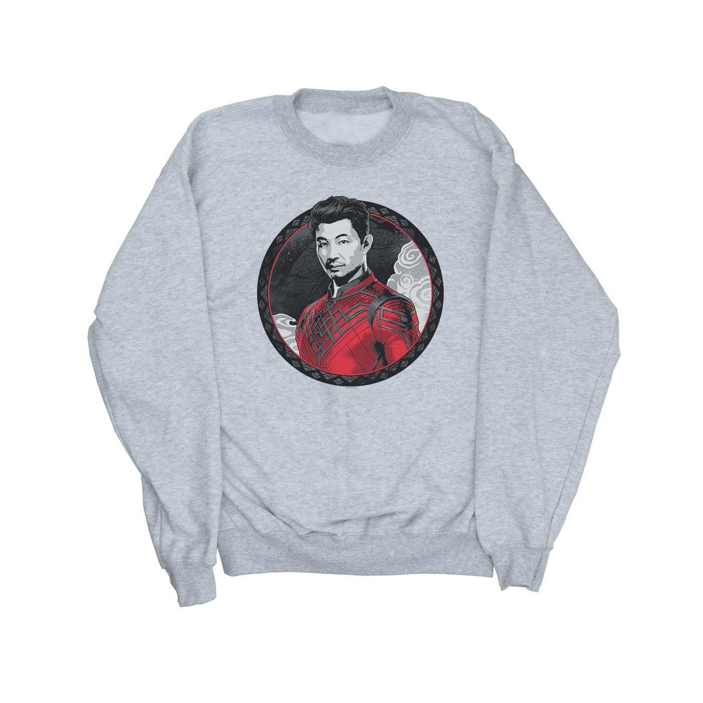 Image of Shangchi And The Legend Of The Ten Rings Red Ring Sweatshirt Damen Grau M