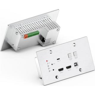 PureTools  PureTools PT-HDBT-220WP moltiplicatore AV Trasmettitore e ricevitore AV Alluminio, Nero 