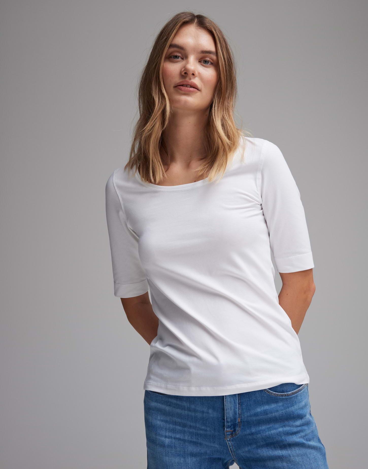 Image of Shirt Serta Tailliert Damen Weiss 44