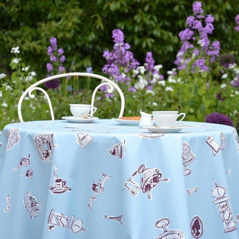 Image of Tischdecke abwaschbar rund oder ovale Paris Tischdecke abwaschbar rund oder ovale Paris