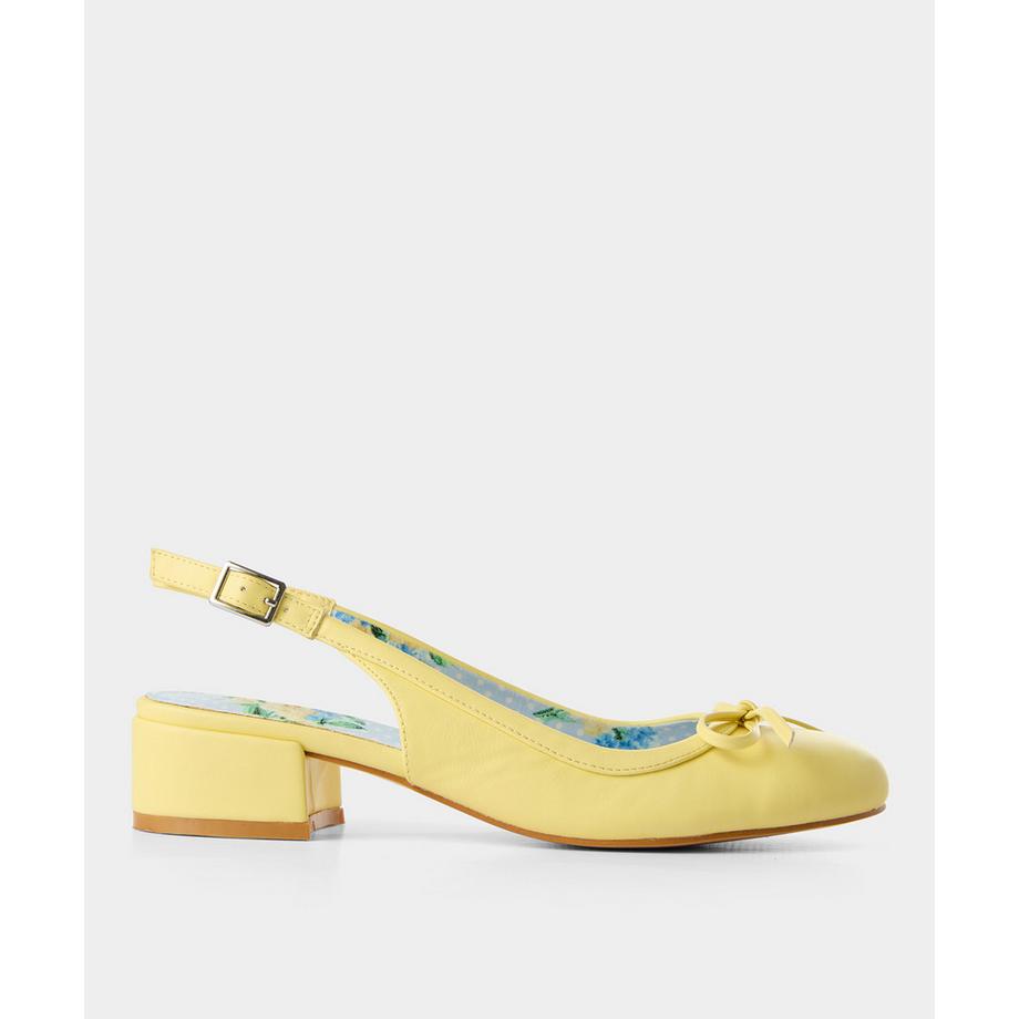 Slingback-Schuhe mit runder Kappe