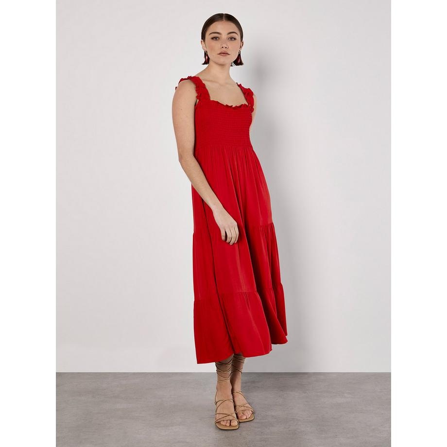 Gesmoktes Midikleid