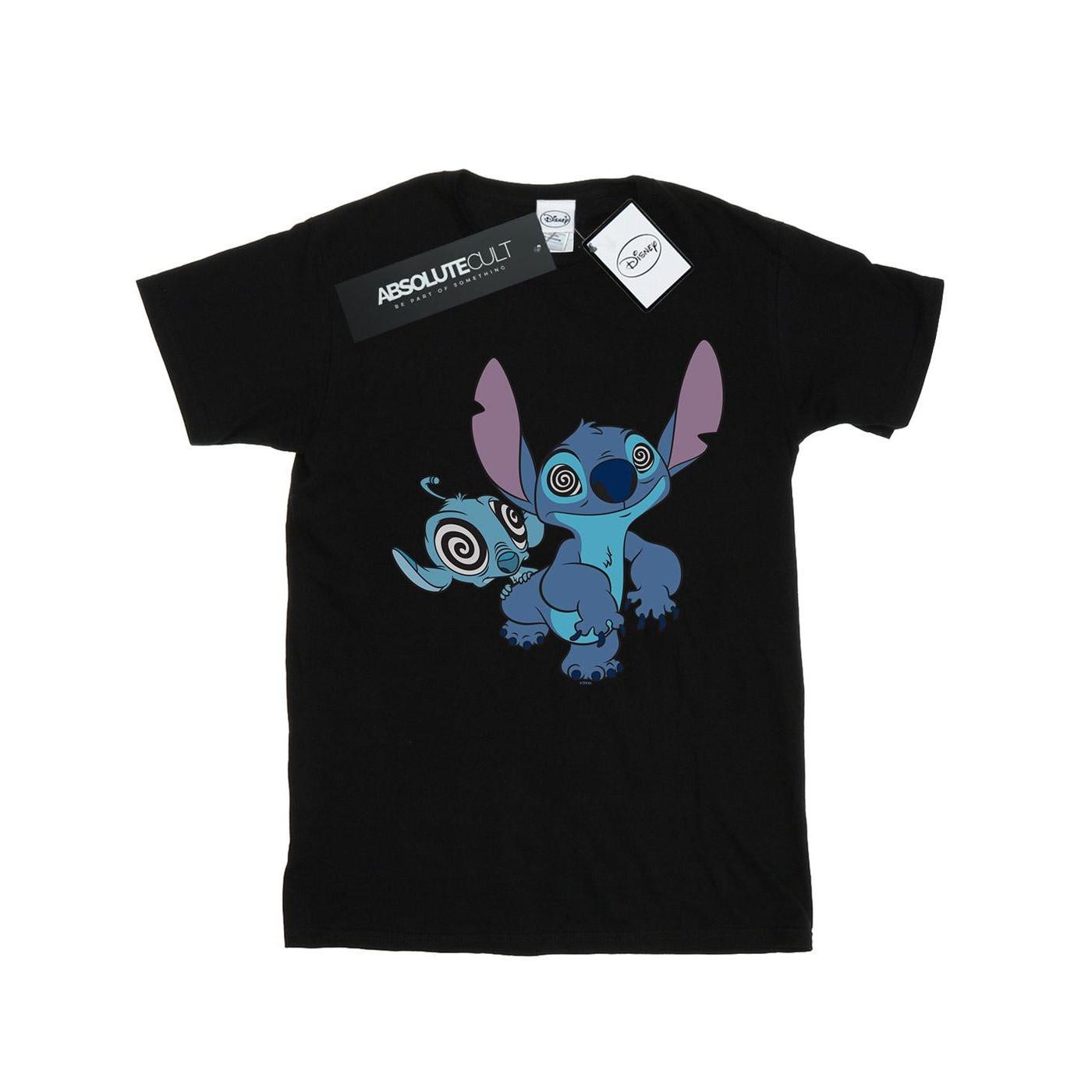 Image of Lilo And Stitch Hypnotized Tshirt Damen Schwarz XXL