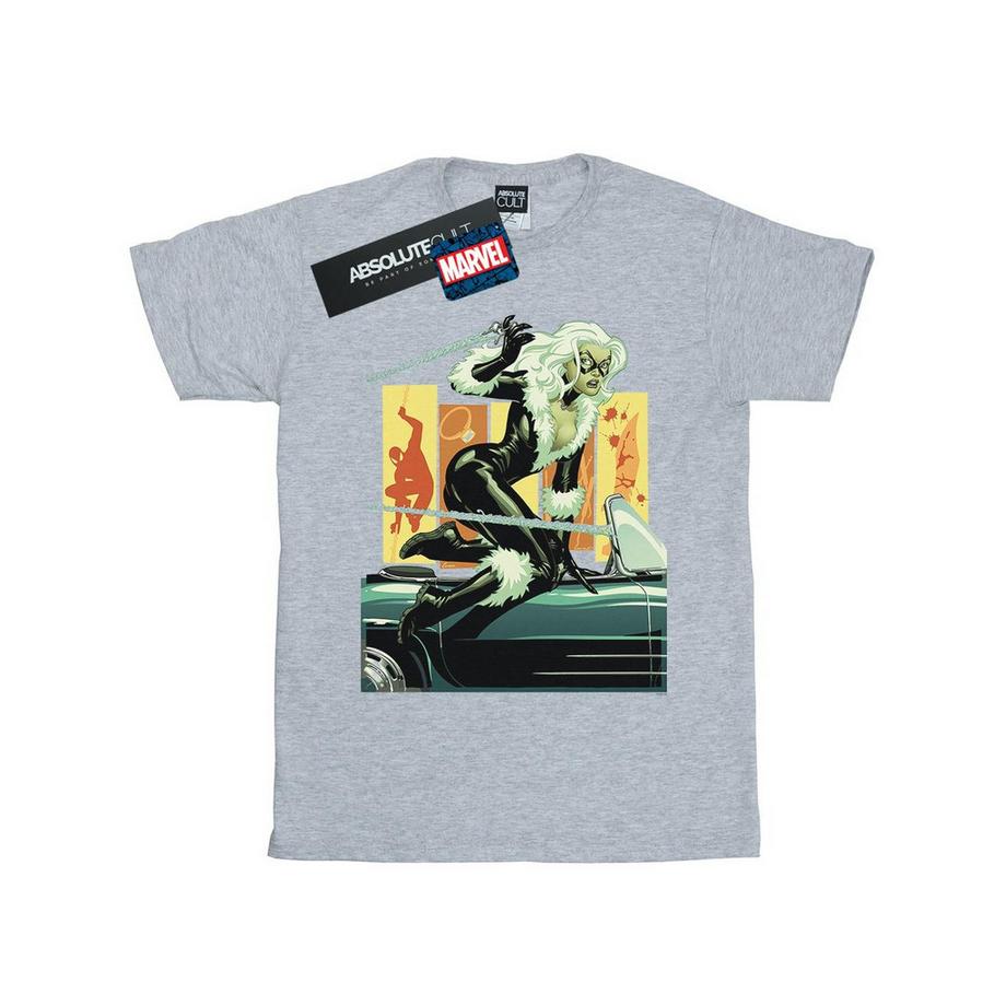 MARVEL Black Cat Bedrucktes T-Shirt  