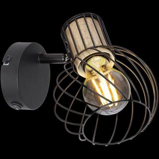 mutoni Spot Luise métal noir 1xE27  