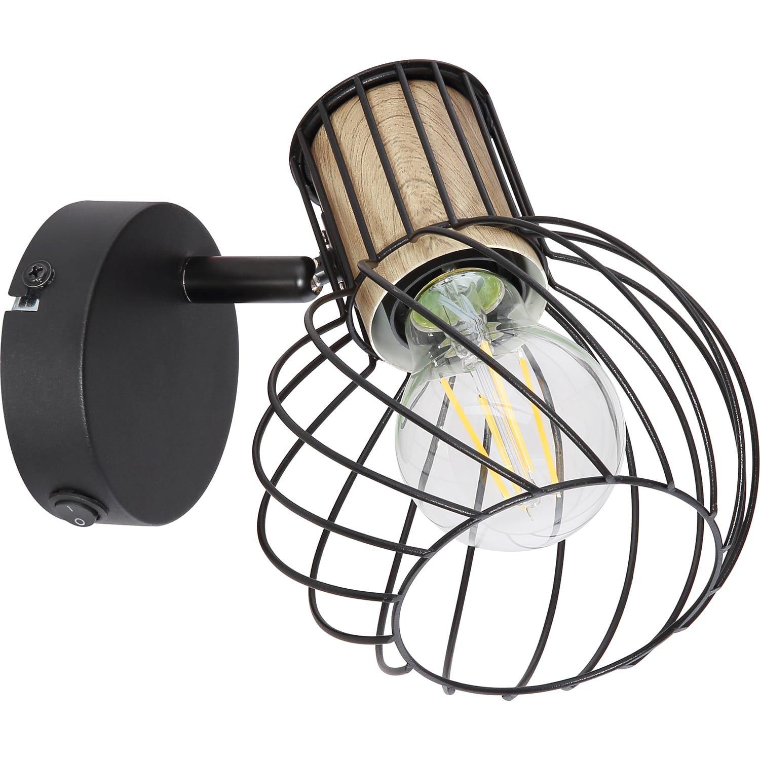 mutoni Spot Luise métal noir 1xE27  