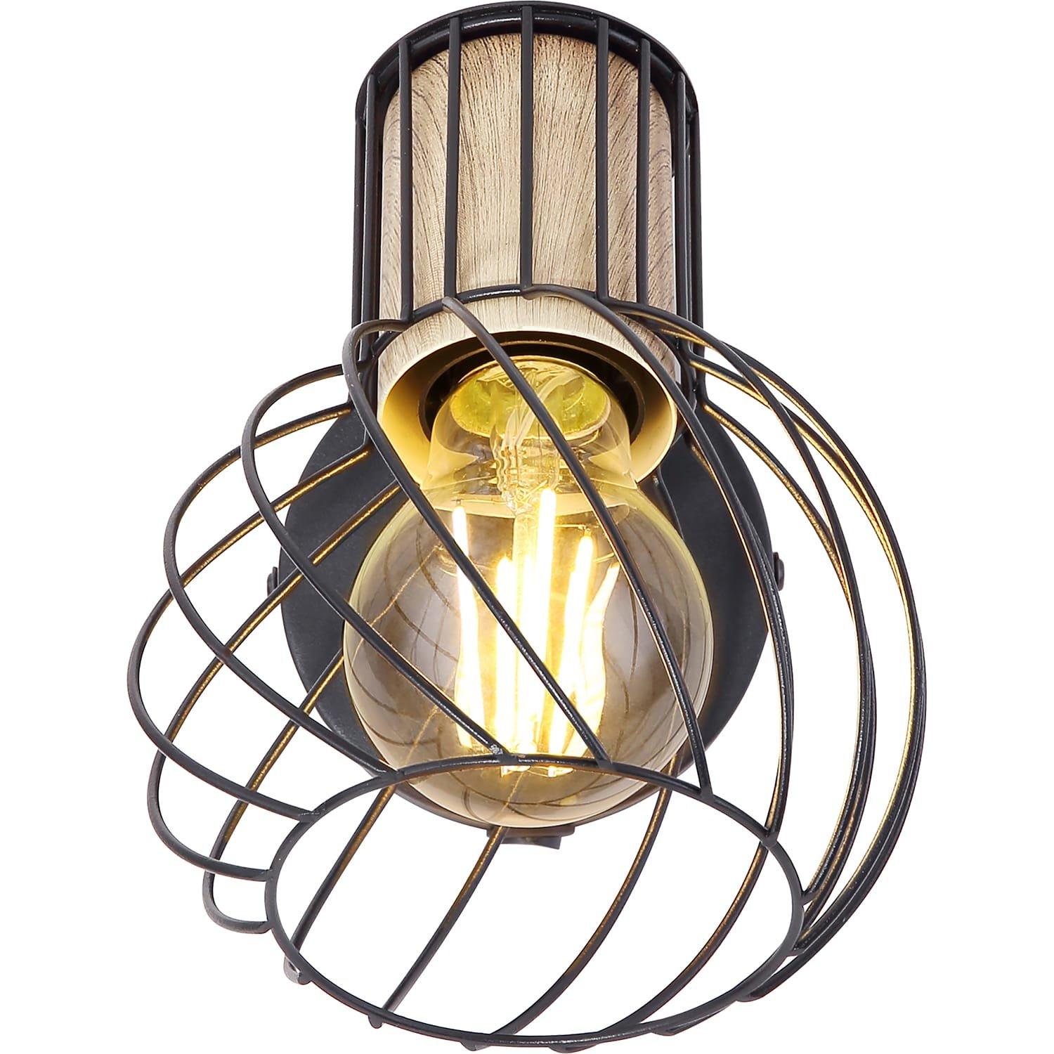 mutoni Spot Luise métal noir 1xE27  