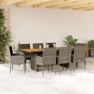 VidaXL set da pranzo da giardino Polirattan  