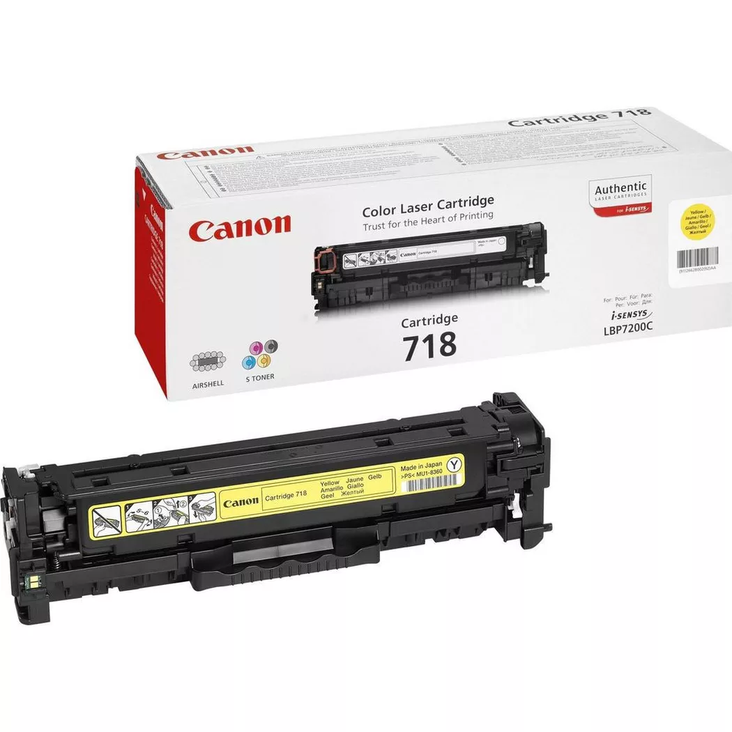 Canon – Toner 718 / 2659b002 Yellow, One Size