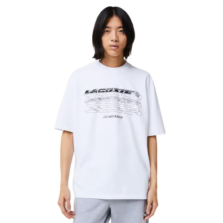 LACOSTE T-Shirt Imprimé Graphique Oversize  