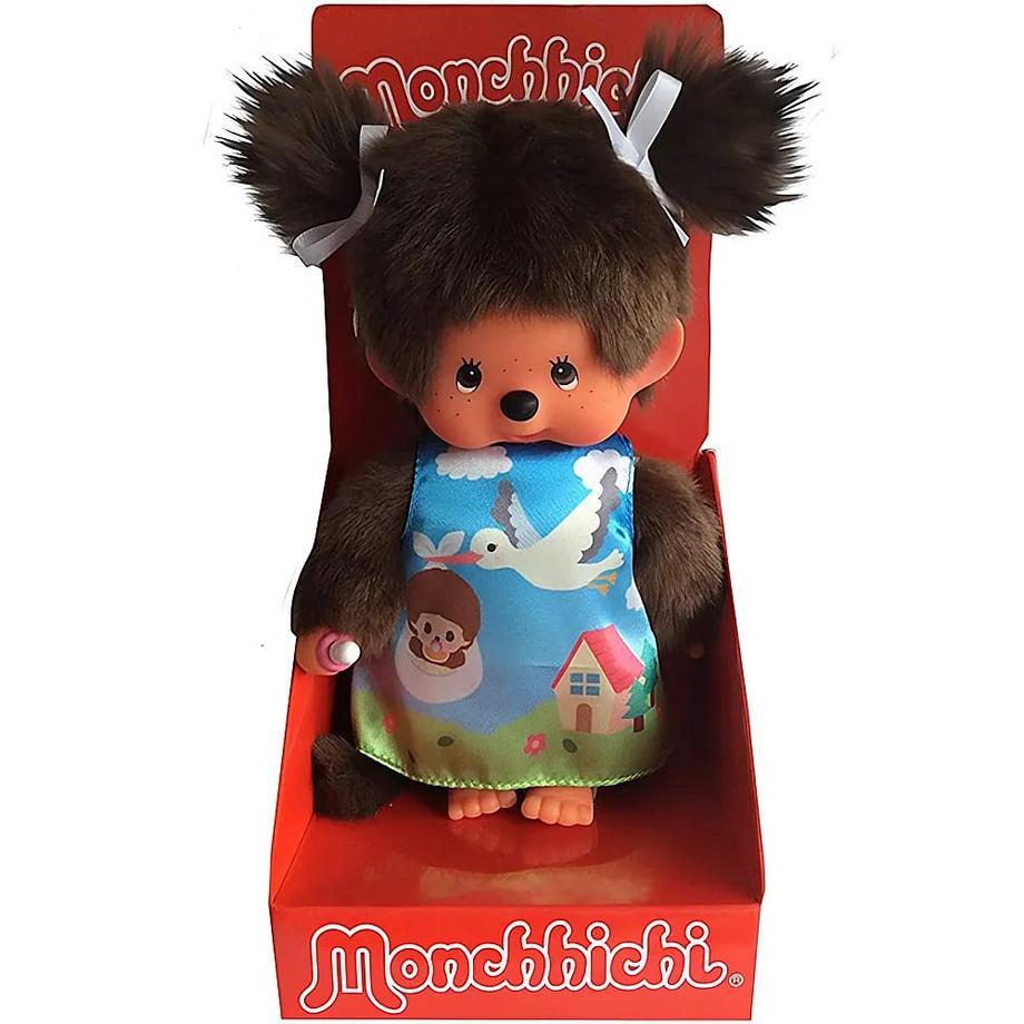 Monchhichi  Mädchen mit Storchen-Kleid (20cm) 