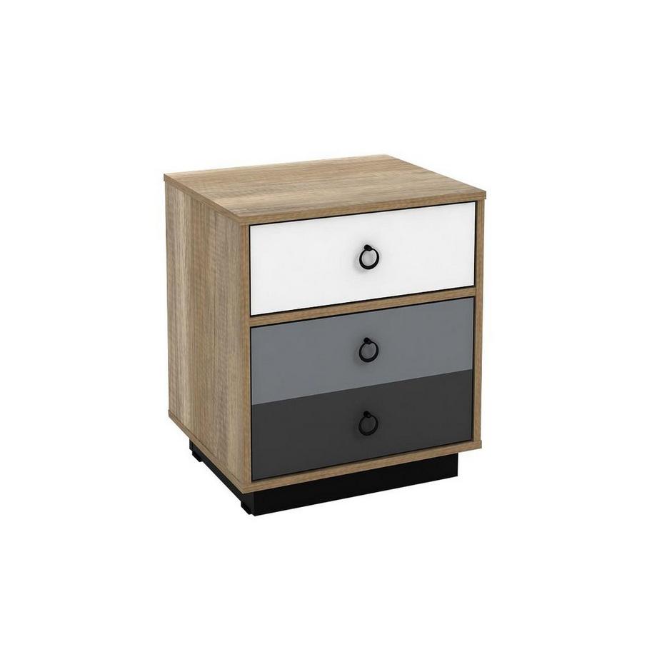 Vente-unique Table de chevet KRYPTON porte  chêne  