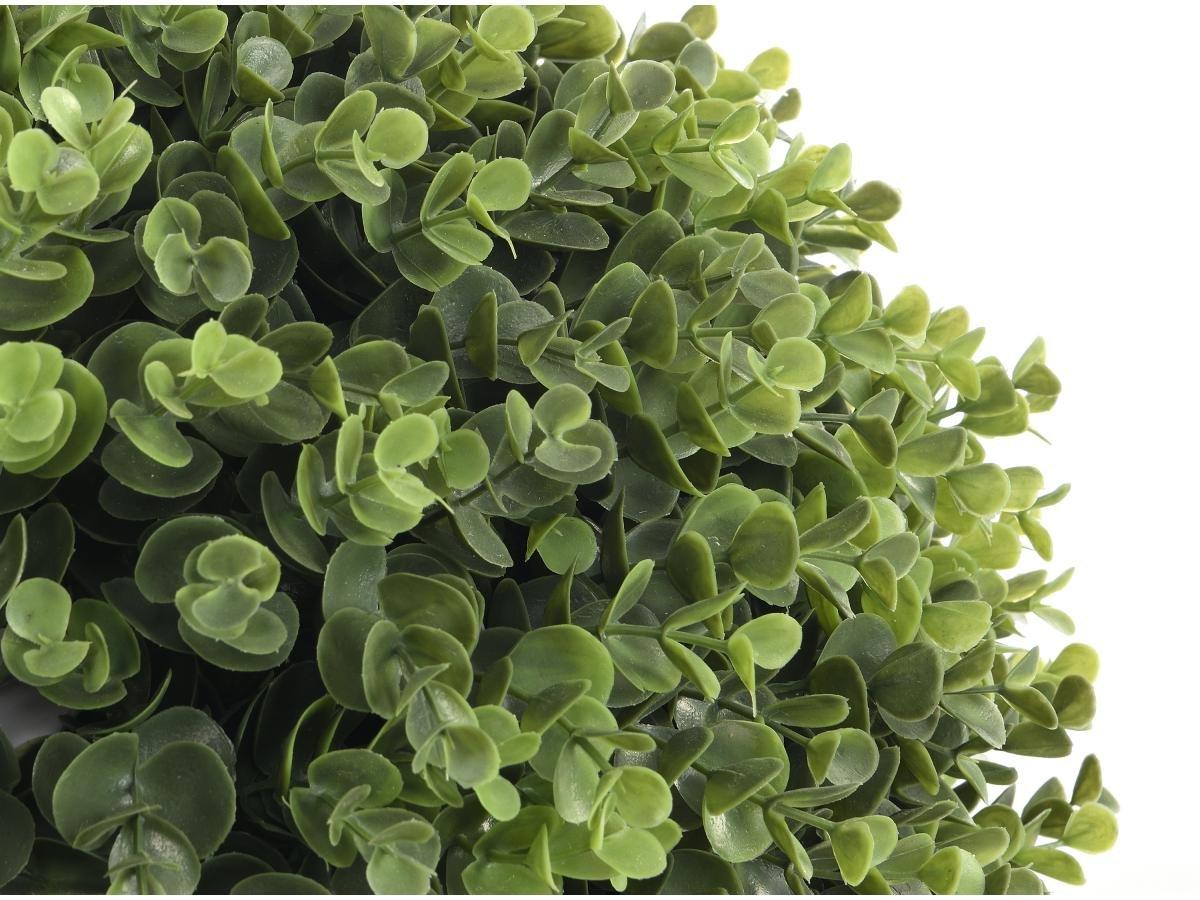 Vente-unique Kunstpflanze Buchsbaumkugel mit Topf - 66 x 40 cm - Grün - DIAVA  