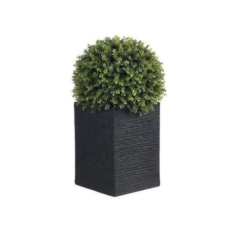 Vente-unique Kunstpflanze Buchsbaumkugel mit Topf - 66 x 40 cm - Grün - DIAVA  