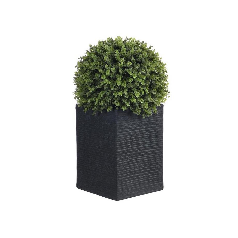 Vente-unique Kunstpflanze Buchsbaumkugel mit Topf - 66 x 40 cm - Grün - DIAVA  