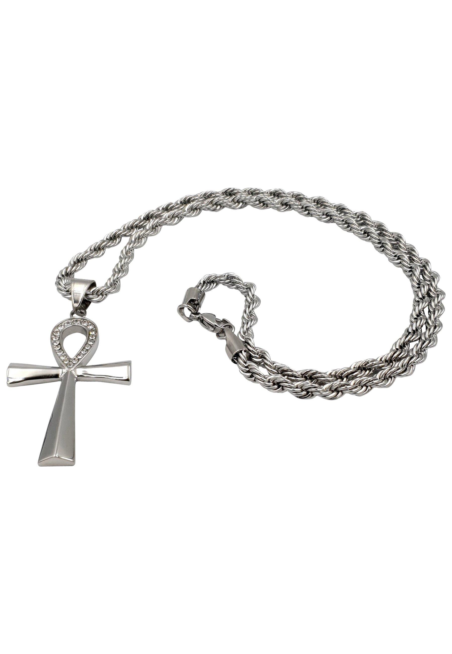 HEBE JEWELS  Collana con croce egiziana Ankh, STILE HIP-HOP 