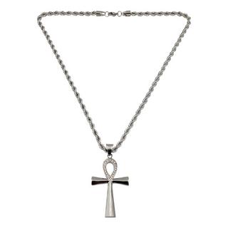 HEBE JEWELS  Collana con croce egiziana Ankh, STILE HIP-HOP 