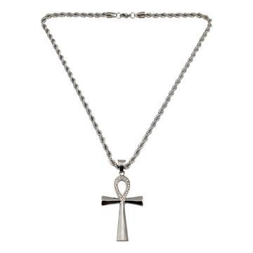 Collana con croce egiziana Ankh, STILE HIP-HOP