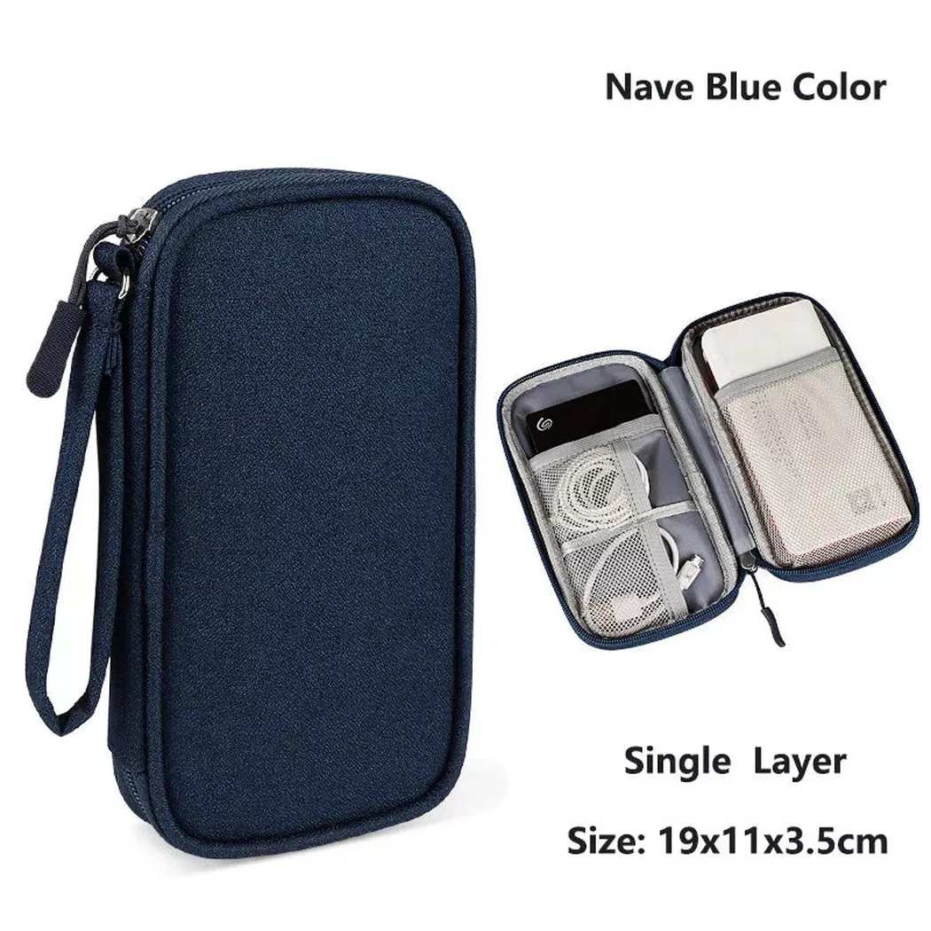 Only-bags.store - Kabeltasche, elektronische Tasche, Organizer für elektronisches Zubehör, tragbarer Kabel-Organizer, 11, Multicolor