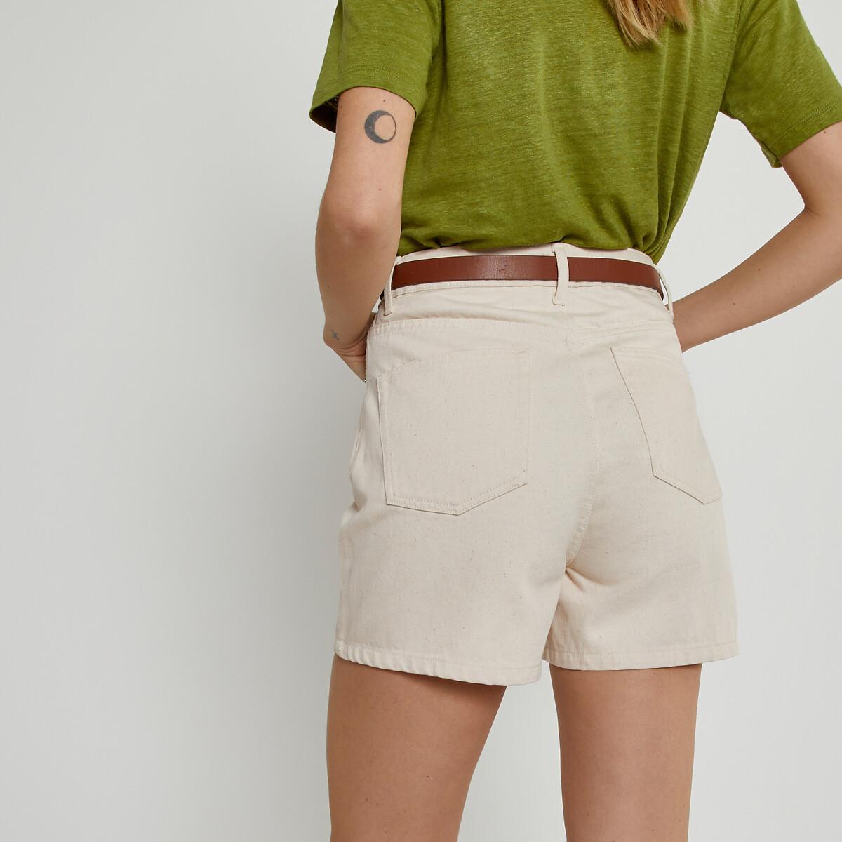 La Redoute Collections  Jeansshorts mit hohem Bund 