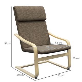 HOMCOM Chaise de détente  