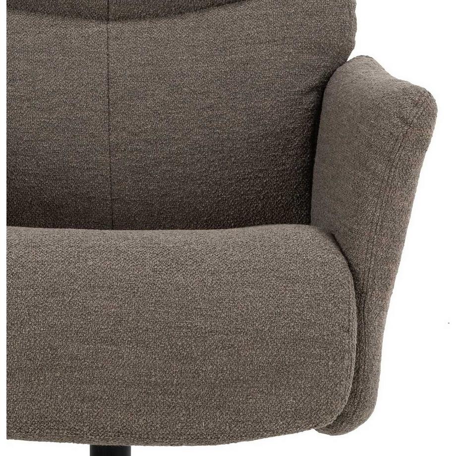 mutoni Relaxsessel mit Hocker Davio taupe  