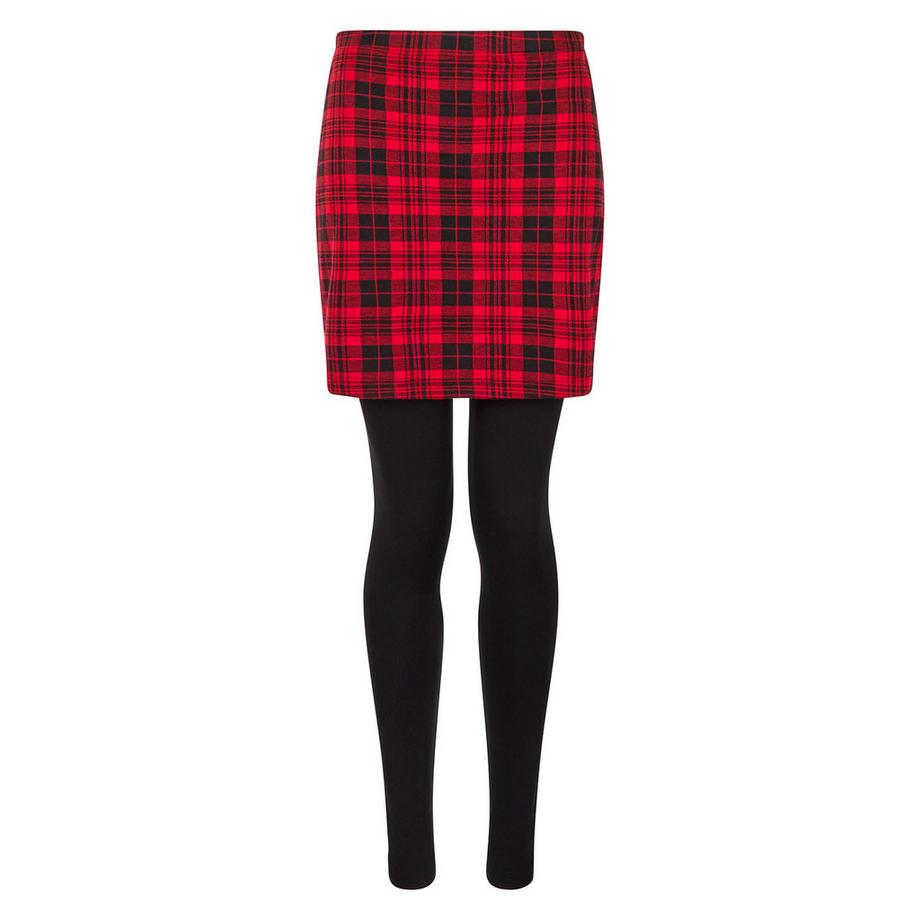 Joe Browns Karierte Leggings mit Rockaufsatz  