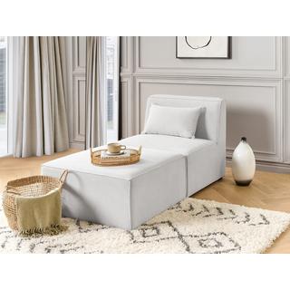 Beliani Chaiselongue aus Cord Modern LEMVIG  