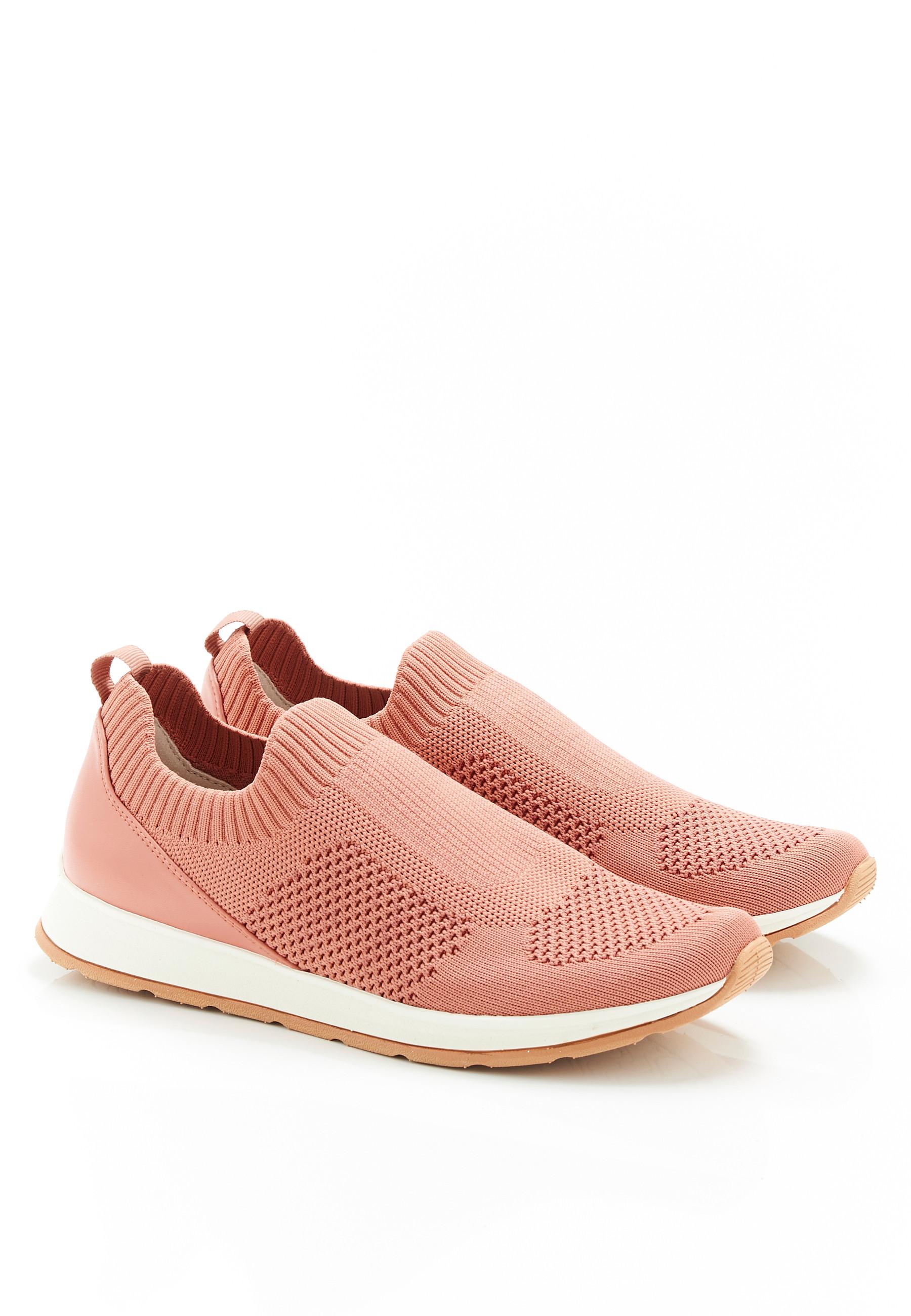 Image of Leichter Freizeitschuh, Obermaterial Schmiegsames Strick, Amortyl. Unisex Rosa 41