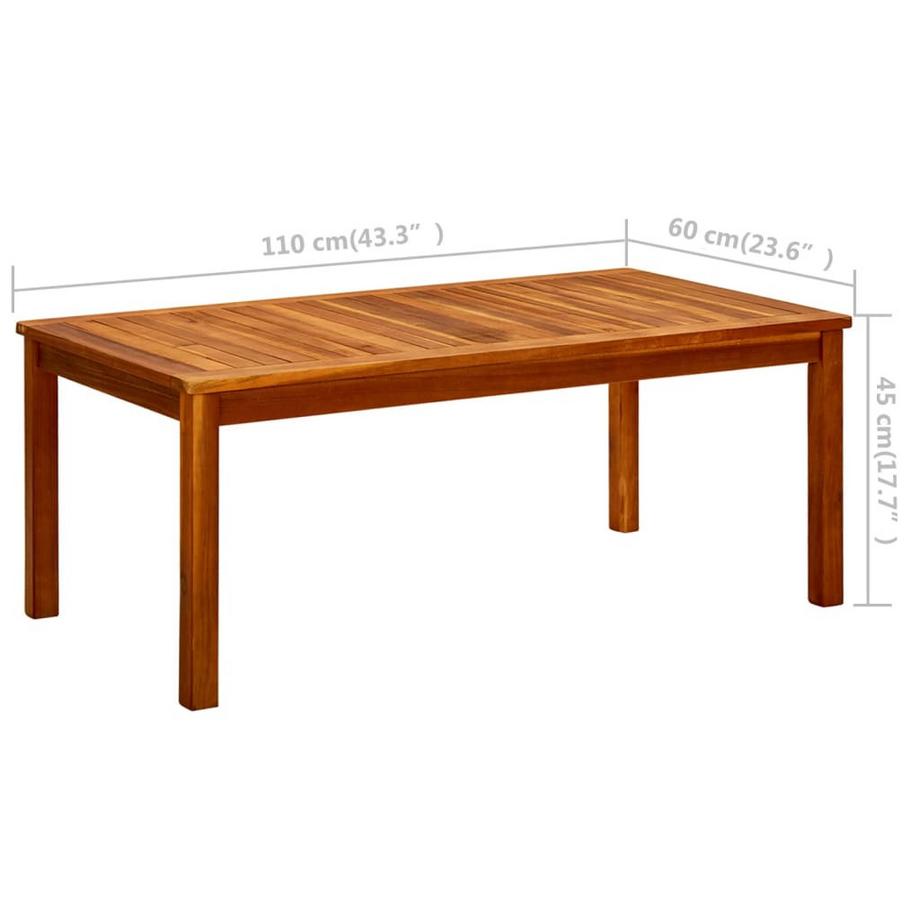 VidaXL Table basse bois  