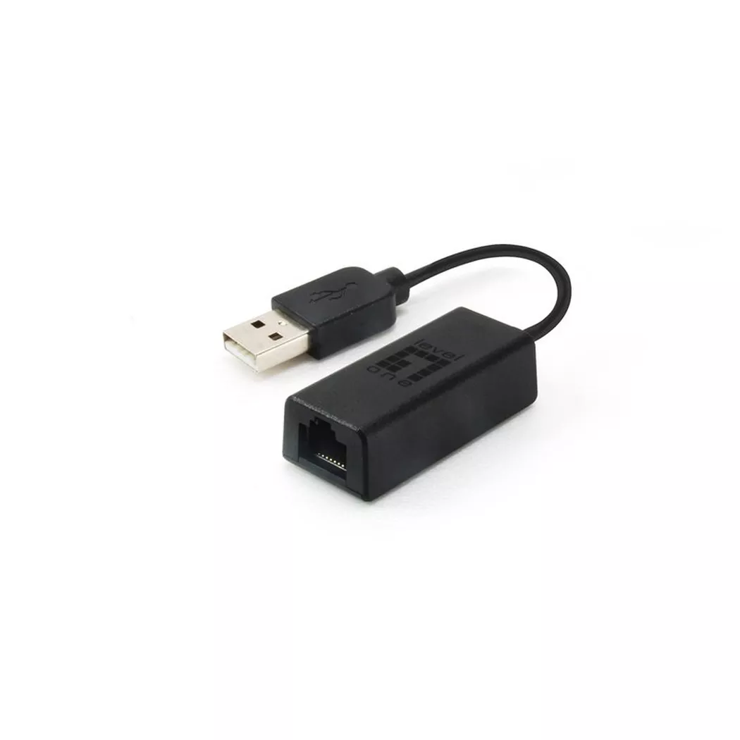 LevelOne -  USB Fast Ethernet Adapter, Schwarz