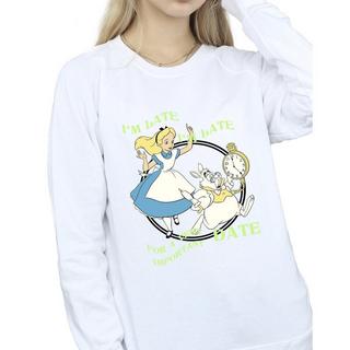 Disney  Sweat ALICE IN WONDERLAND I'M LATE 