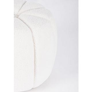 mutoni Pouf Karolina bianco rotondo 44  