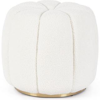 mutoni Pouf Karolina bianco rotondo 44  