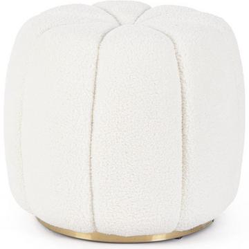 Pouf Karolina weiss rund 44