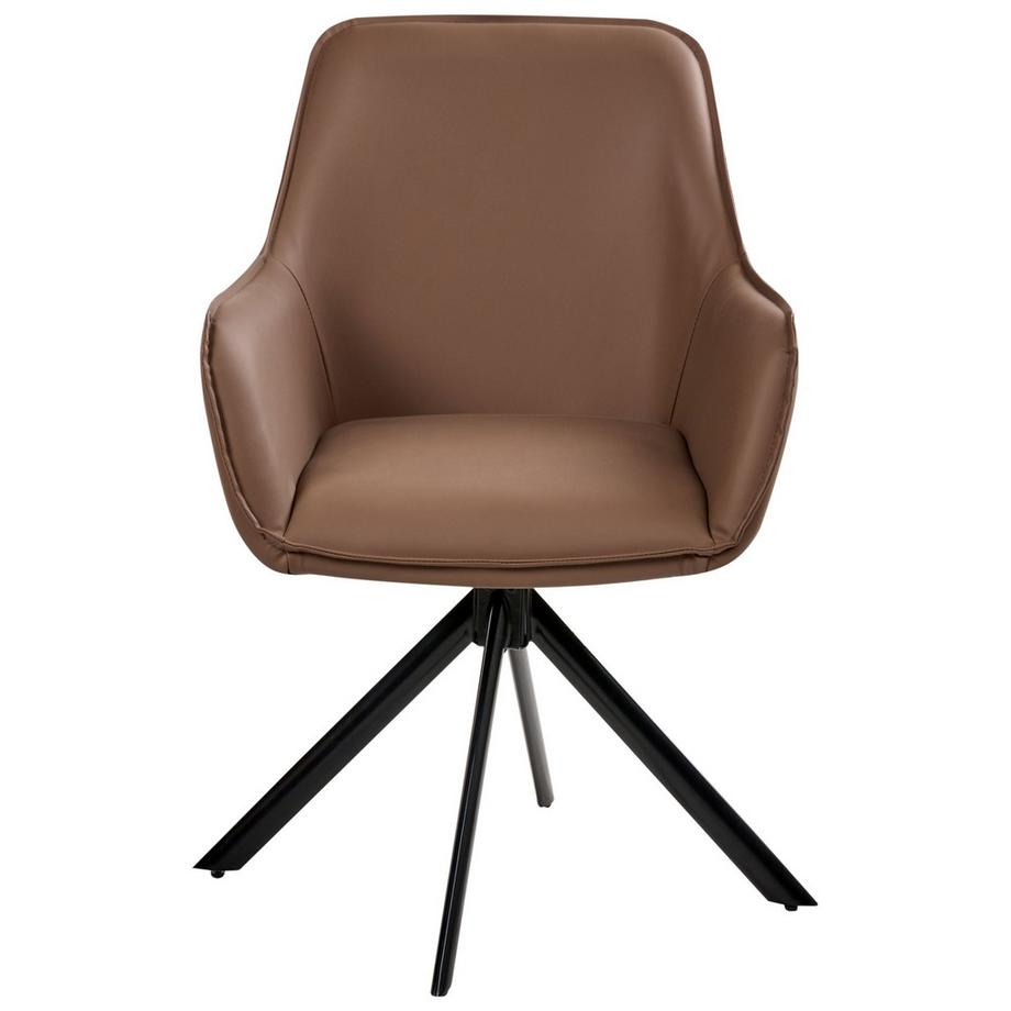 Beliani Sedia da pranzo en Pelle sintetica Scandinavo MORNAS  