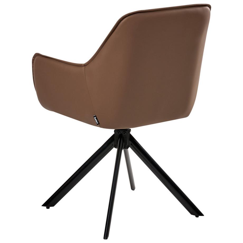 Beliani Sedia da pranzo en Pelle sintetica Scandinavo MORNAS  