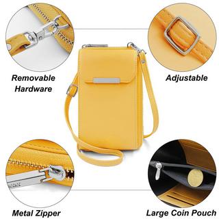 Only-bags.store Handy Umhängetasche mit Geldbörse PU Leder  