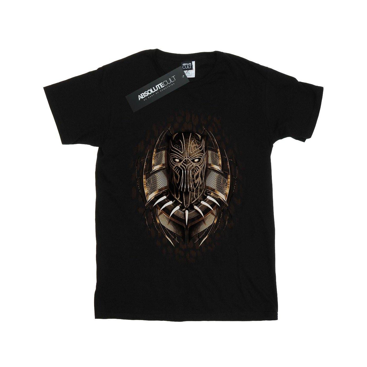 Image of Black Panther Gold Killmonger Tshirt Unisex Schwarz 152-158