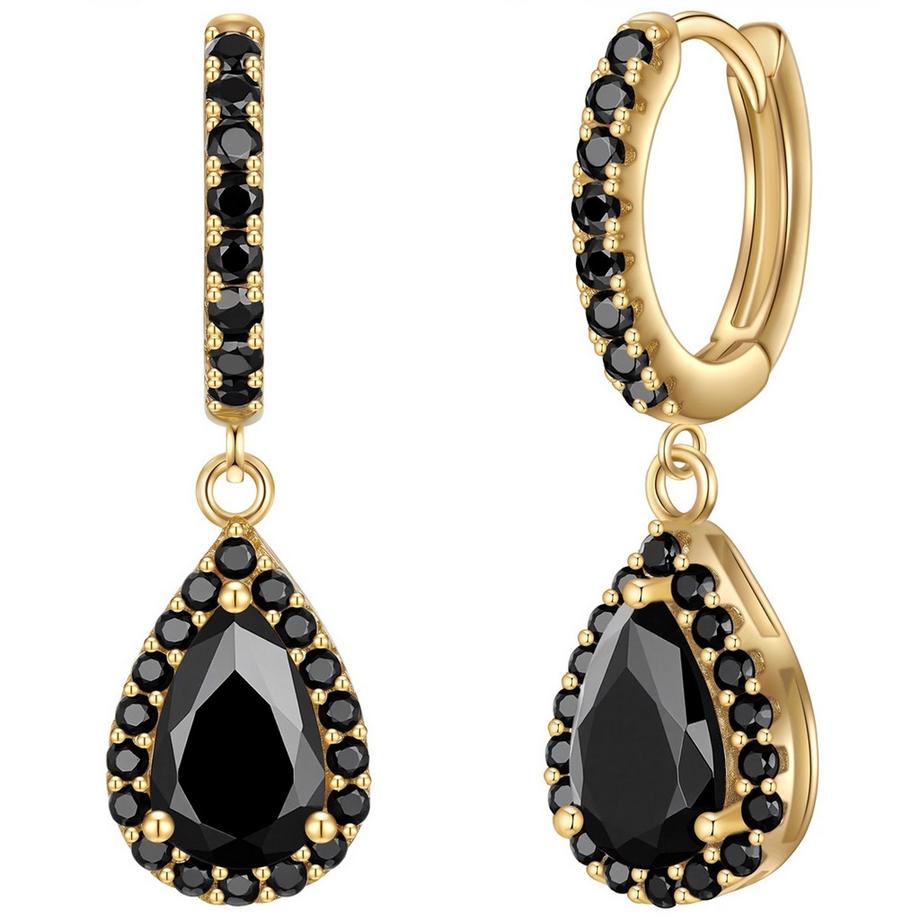 Creolen Sterling Silber gelbgold Zirkonia