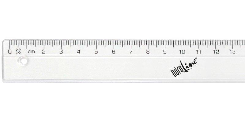 BÜROLINE  BÜROLINE Massstab 20cm 303401 unzerbrechlich transparent 