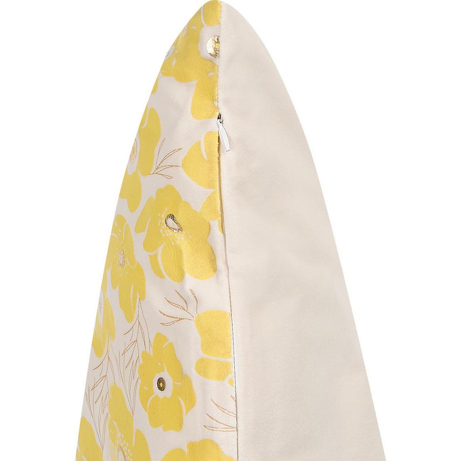 Beliani Lot de 2 coussins décoratifs en Velours Rétro TRITELEIA  