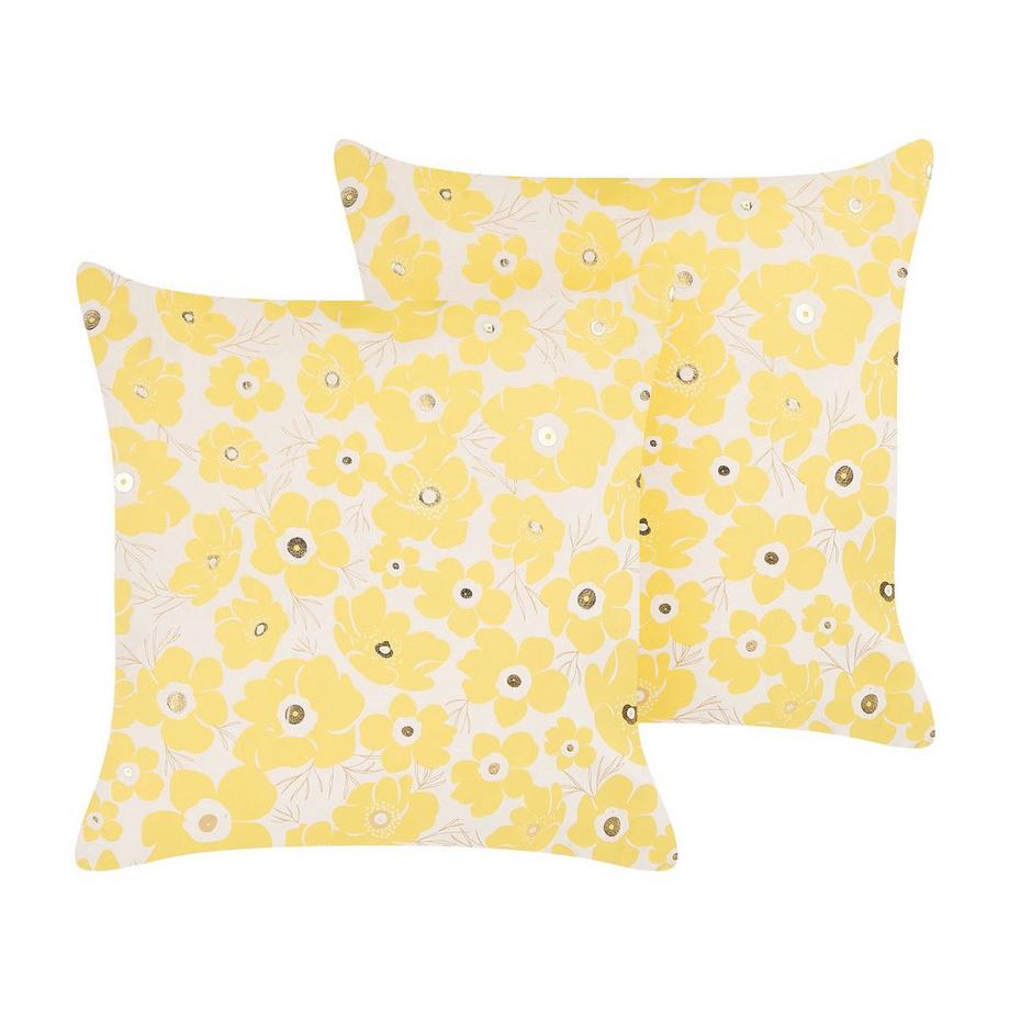 Lot de 2 coussins décoratifs en Velours Rétro TRITELEIA