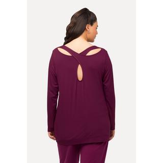 Ulla Popken  Shirt, Balance-Motiv, Classic, Rundhals, Langarm 