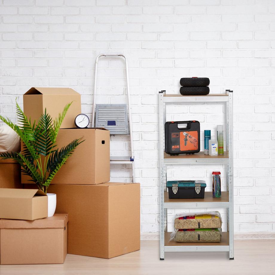 Northix Schwerlastregal mit 4 Ebenen  