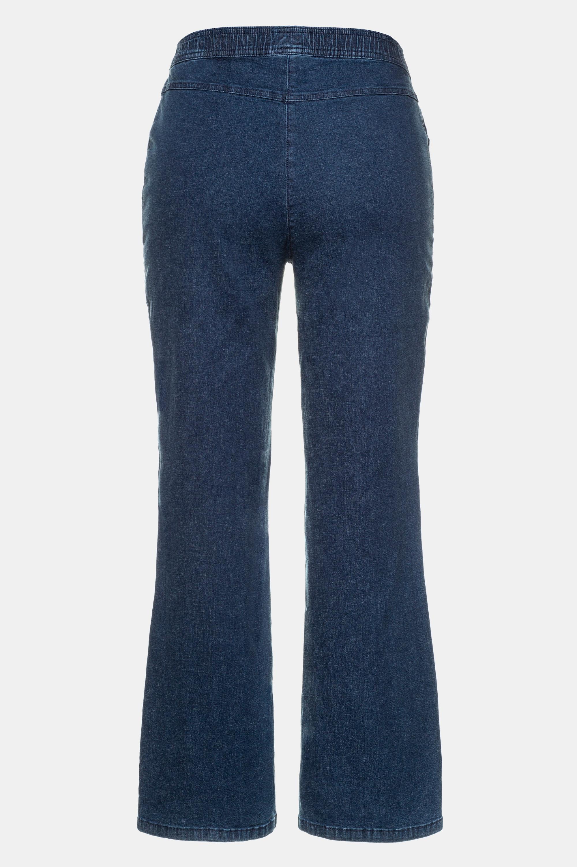 Ulla Popken  Jean Marlene, modèle Mary. Coupe large 5 poches et taille élastique 