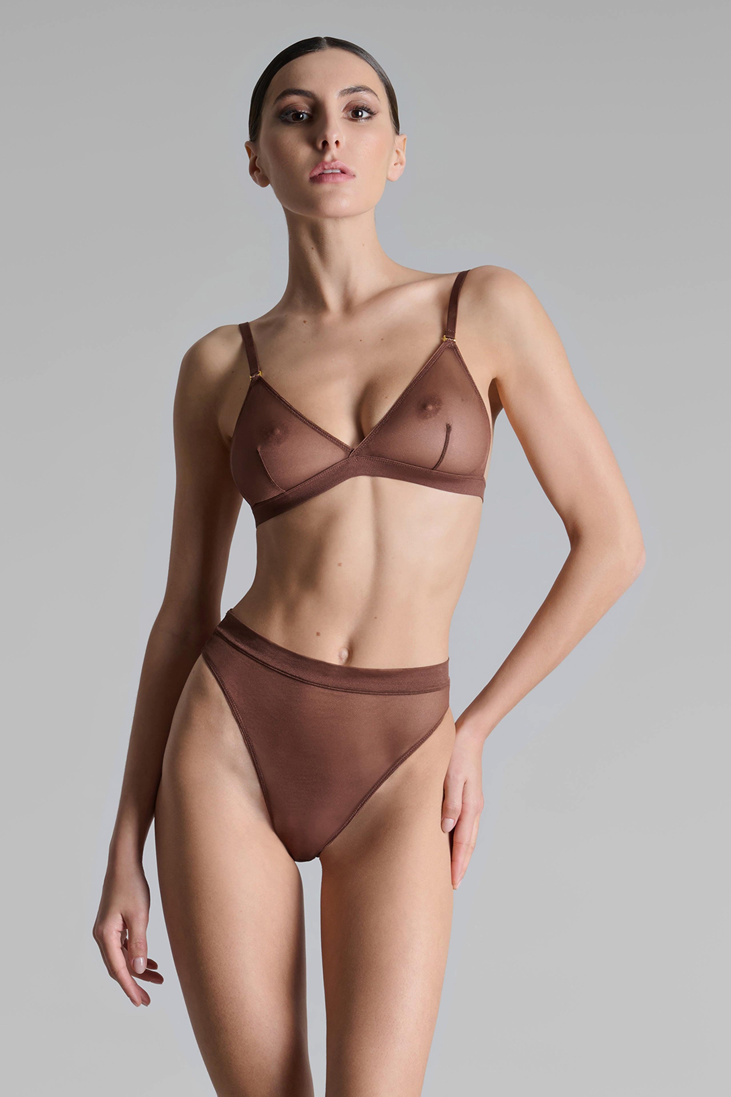 Image of String Mit Hoher Taille - Corps À Corps Unisex Braun XL